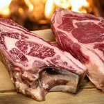 Chuletón de vaca Simmental, carne madurada 45 días y cocinada a la brasa en el restaurante la Madurada Guinardó
