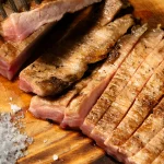 Secreto ibérico a la brasa, corte de cerdo ibérico del restaurante La Madurada steakhouse en Barcelona, Horta y Sant Andreu